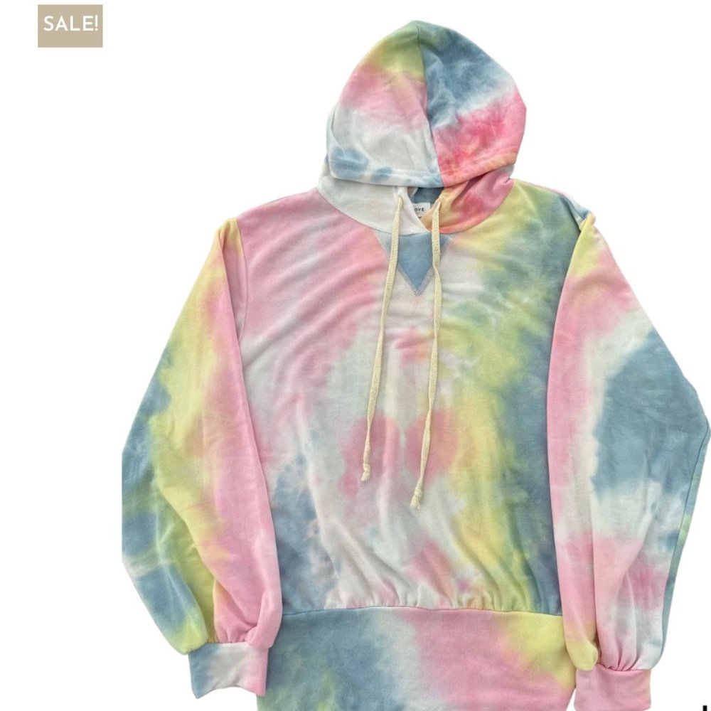 First Love Day Dreamer Tie Dye Hoodie